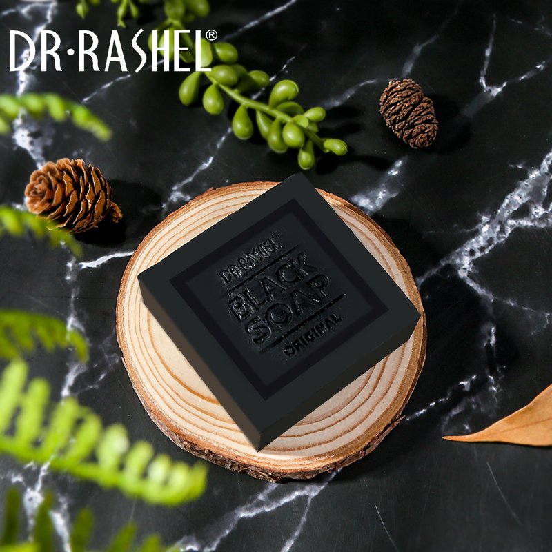 2 (1) Dr. Rashel Black Soap – Collagen & Charcoal Deep Cleansing Soap - Image 2