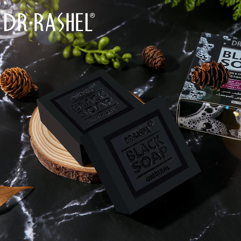 3 (1) Dr. Rashel Black Soap – Collagen & Charcoal Deep Cleansing Soap - Image 1