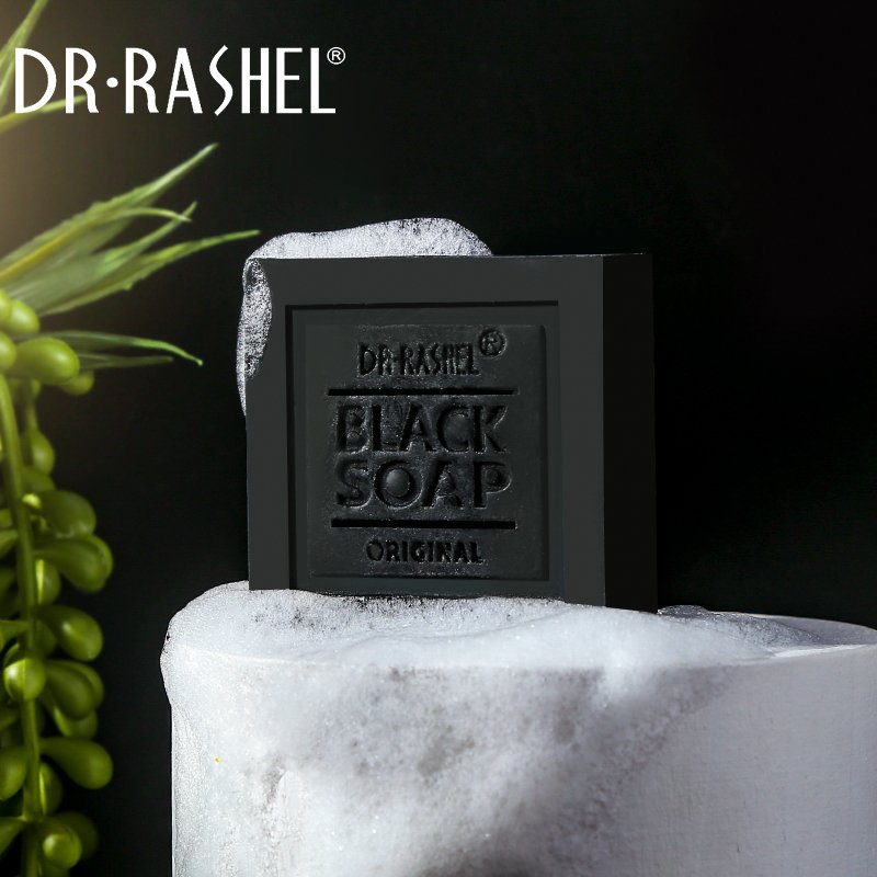 4 Dr. Rashel Black Soap – Collagen & Charcoal Deep Cleansing Soap - Image 5