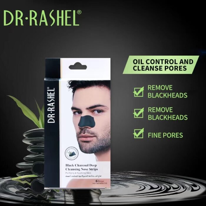 Dr Rashel Black Charcoal Deep Cleansing Nose Strips - Image 1
